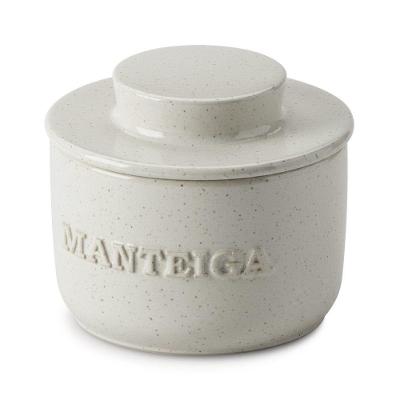 Manteigueira Francesa Flocos para Manteiga em Cerâmica com Base de Água Cozinha Colorida Ceraflame