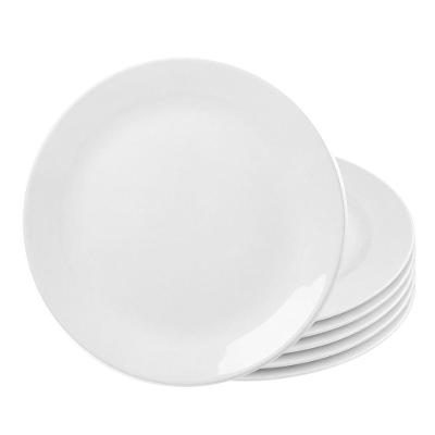 Conjunto de Pratos Essenza 6 Peças Vidro Opalino para Uso Diário Branco Rojemac
