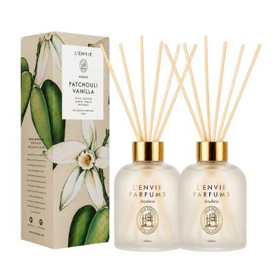 Difusor de Perfume Patchouli Vanilla Oriental com Varetas 200ML Transparente L'envie