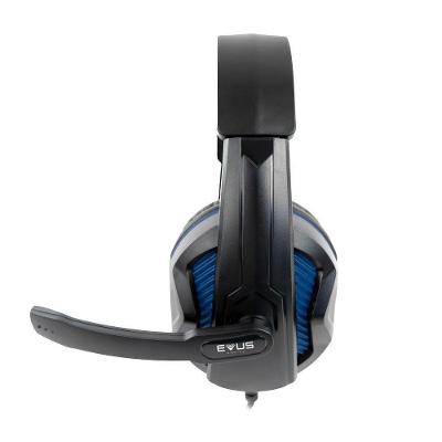 Headset Gamer Evus F02b com Cabo P2 e Microfone Isolamento Acústico 2m para PC Cinza