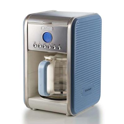 Cafeteira Elétrica Ariete Vintage 1342 Vidro 12 Xícaras Azul Retrô 900W 110V