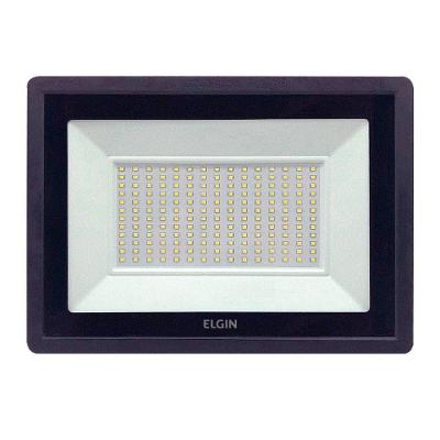 Refletor LED Pro 150W Iluminação Intensa com IP66 Preto Elgin
