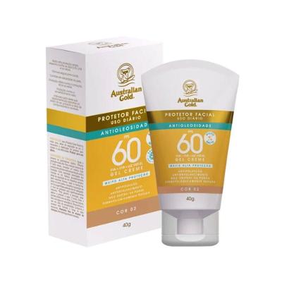Protetor Solar Facial Cor 2 FPS 60 com Efeito Matte Bege Australian Gold
