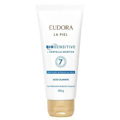 Gel Hidratante de Banho Corporal La Piel Bio Sensitive com Ação Calmante Branco Eudora