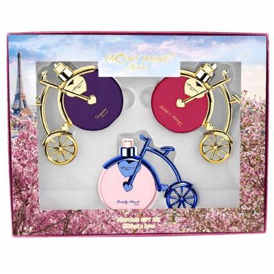Kit de Perfumes Deserve Glamour + Pulcher Femme Luxe + Lovely Heart Luxe Feminino Eau de Parfum 25ML