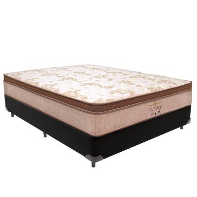 Cama Box Casal Victory Euro Pillow Molas Ensacadas Preto Vtech