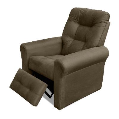 Poltrona Core Reclinável Suede com Ajuste Manual Capuccino Sallar Home