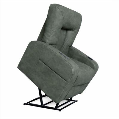 Poltrona Lift Rover Reclinável Elétrica Suede com Elevação Confortável Cinza Sallar Home