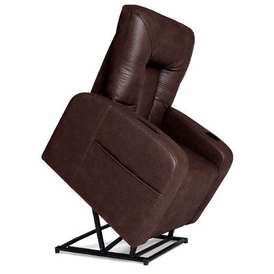 Poltrona Lift Rover Reclinável Elétrica Courino Confortável Café Sallar Home
