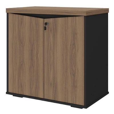 Balcão Escritório 635 2 Portas sem Gavetas MDP e Tamburato  74CM Artany