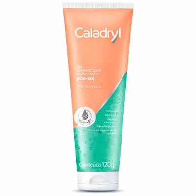 Gel Pós-Sol Gel Pós Sol Refrescante Aloe Vera 99% Rápida Absorção 120G Caladryl
