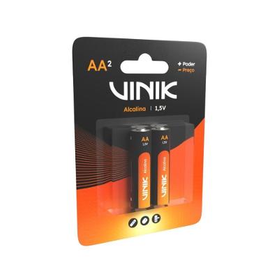Pilha Alcalina VP2AB2A 1.5V Tamanho AA LR6 para Dispositivos Eletrônicos Diversos Vinik
