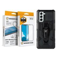 Kit Capa Case Capinha Clip E Pelicula Defender Glass Samsung Galaxy S21 Plus - Gshield - 1