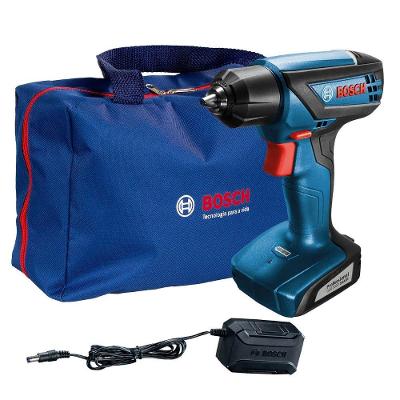 Parafusadeira Furadeira Bosch para Uso Profissional GSR 1000 Smart com Bolsa 100W Azul 12V