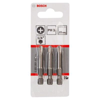 Ponta para Parafusar Extra Hard PH3 com Zona de Torção Cônica 49mm Inox Bosch