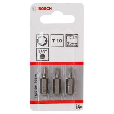 Ponta para Parafusar Extra Hard T10 25mm com Zona de Torção Cônica 3u Bosch