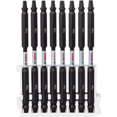 Ponta Impact Control Torx T20-T25 110mm com Zona de Torção Alongada 8 Peças Bosch