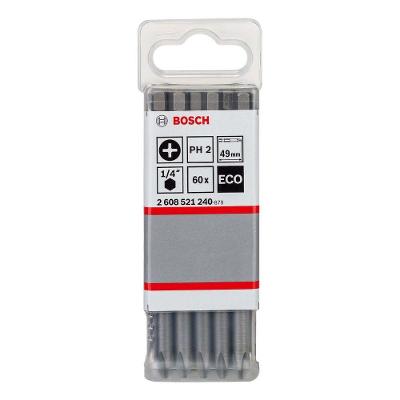 Ponta para Parafusar Eco Extra Hard PH2 49mm Zona de Torção Cônica Inox Bosch
