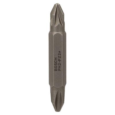 Ponta para Parafusar Extra Hard 45mm PH2 PZ2 Zona de Torção Cônica Cinza Bosch