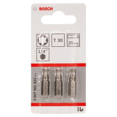 Ponta para Parafusar Extra Hard T30 25mm Zona de Torção Cônica Cinza Bosch