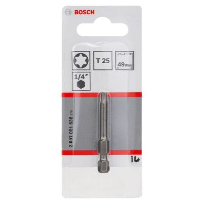 Ponta para Parafusar Extra Hard Torx T25 com Alta Resistência 49mm Bivolt Bosch
