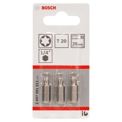 Ponta para Parafusar Extra Hard T20 25mm Zona de Torção Cônica Inox Bosch