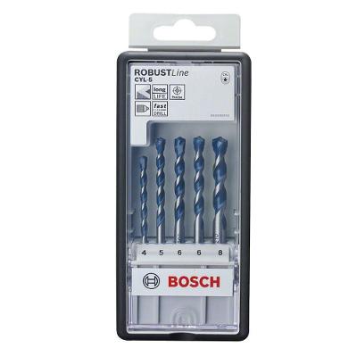 Jogo de Broca para Concreto CYL-5 com Corte Diamantado e Power Grip 5 Peças Ø4mm a Ø8mm Bosch