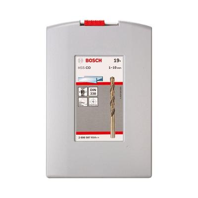 Jogo de Brocas Pro Stainless Steel Hss-co 1-10mm 19un Bivolt Bosch