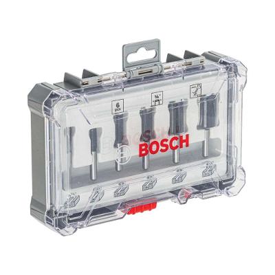 Jogo de Fresas Standard com Encaixe 1-4'' e Gumes em Carbeto de Tungstênio 6 Peças Bosch
