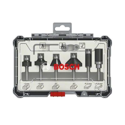 Jogo de Fresas Standard 6MM com Gumes em Carbeto de Tungstênio Inox Bosch