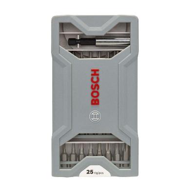 Jogo de Pontas Extra Hard com Zona de Torção Cônica 25 Peças Aço Tratado Termicamente Bosch