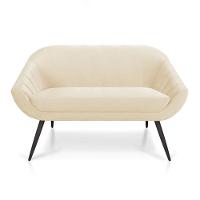 Namoradeira Giovana 02 Lugares Veludo Bege - 1