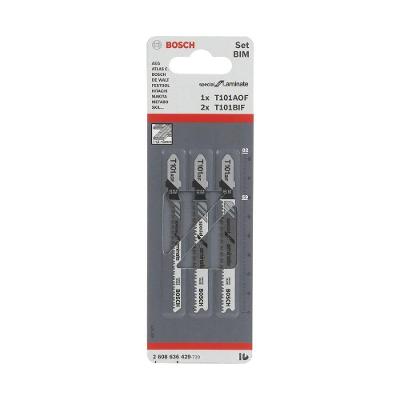 Jogo de Serra Tico Special Laminate Corte Preciso para Laminados Encaixe em T Prata Bosch