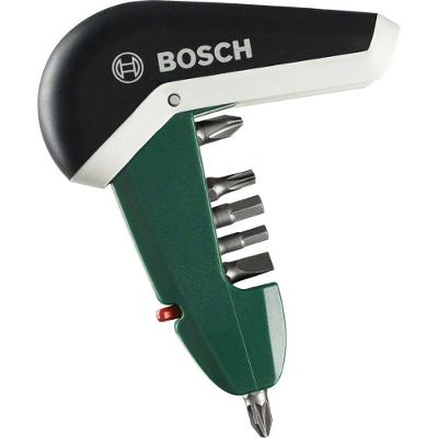 Kit de Pontas com 7 Peças e Encaixe Hexagonal em Estoque de Bolso Prata Bosch