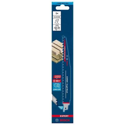 Lâmina de Serra Sabre Expert Tough Wood S1142KHM Corte em Madeira 225mm Prata Bosch