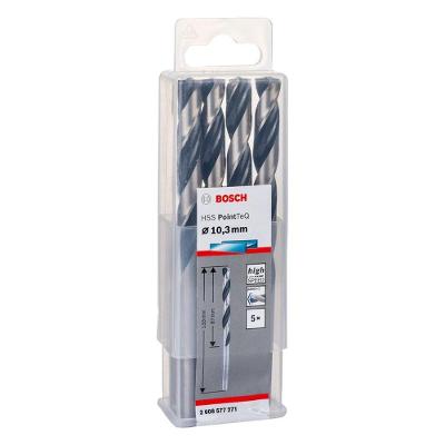 Broca para Metal Hss-pointteq com Split Point 10,3mm 5 Peças Preto Bosch