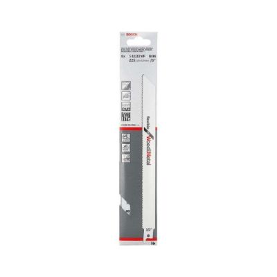 Lâmina para Serra Sabre S1122VF Corte em Madeira e Metal com Dentes Vario 5 Unidades Bivolt Bosch