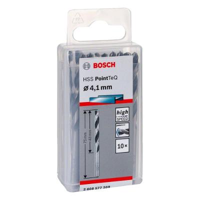 Broca para Metal Hss-pointteq com Tecnologia Split Point 4,1mm Kit 10 Peças Preta Bosch