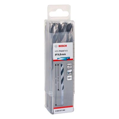 Broca para Metal Hss-pointteq Perfuração Ultrarrápida com Split Point 9,8mm 10 Peças Bosch
