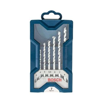 Jogo de Brocas para Alvenaria Mini X-line Perfurações Rápidas com Ponta de Metal Duro 7 Peças Bosch