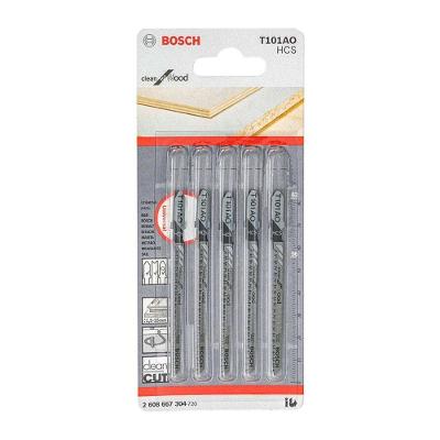 Lâmina de Serra Tico T101AO Clean For Wood Cortes Curvos Precisos 5 Peças Aço Carbono Bosch