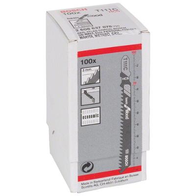 Lâmina para Serra Tico T111C Basic For Wood com Cortes Retos em Madeira 100 Peças Bosch