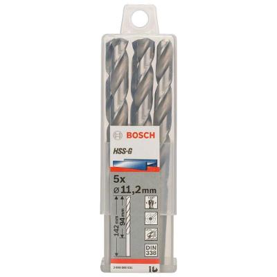 Broca para Metal HSS-G 11,2mm 5 Peças Split Point Cinza Bosch