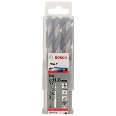 Broca para Metal HSS-G 11,8mm 5 Peças Split Point Cinza Bosch