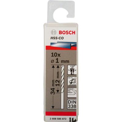 Broca para Metal Hss-co Aço Rápido 1,0mm com Ponta Split Point 10 Peças Bosch