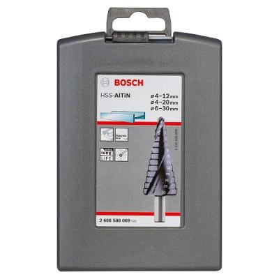 Jogo de Brocas Escalonadas Hss-altin com Revestimento Altin 4-12mm-4-20mm-6-30mm Bivolt Bosch