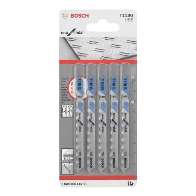 Lâmina Serra Tico T118G Basic For Metal com Cortes Precisos em Metais 5 Peças HSS Bosch