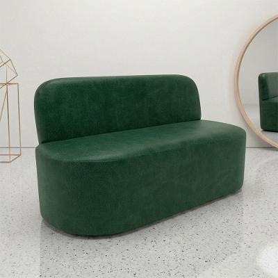 Poltrona Naeris W01 Namoradeira Couríssimo Confortável Verde Lyam Decor