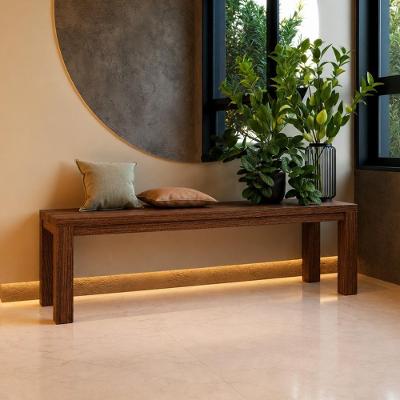 Banco Dunia F06 150cm Madeira Maciça de Taeda Escovado Marrom Lyam Decor