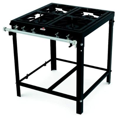 Fogão Industrial PMS-400 4 Queimadores Simples Modulável Preto Progás